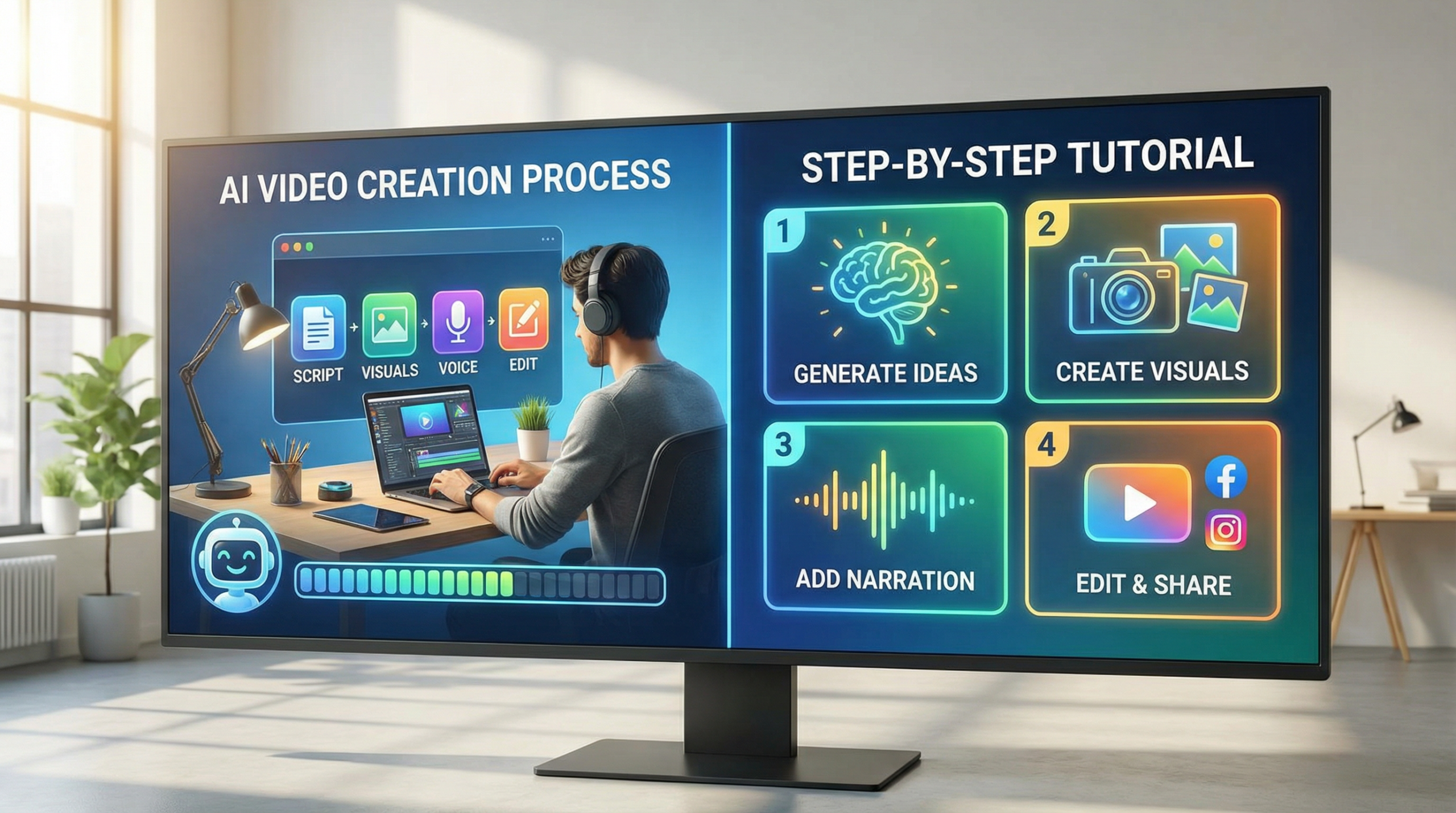 AI video tutorial step-by-step guide