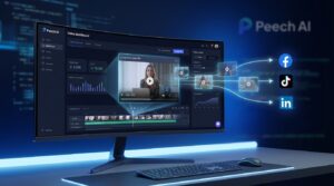 Peech AI video repurposing platform for marketing teams