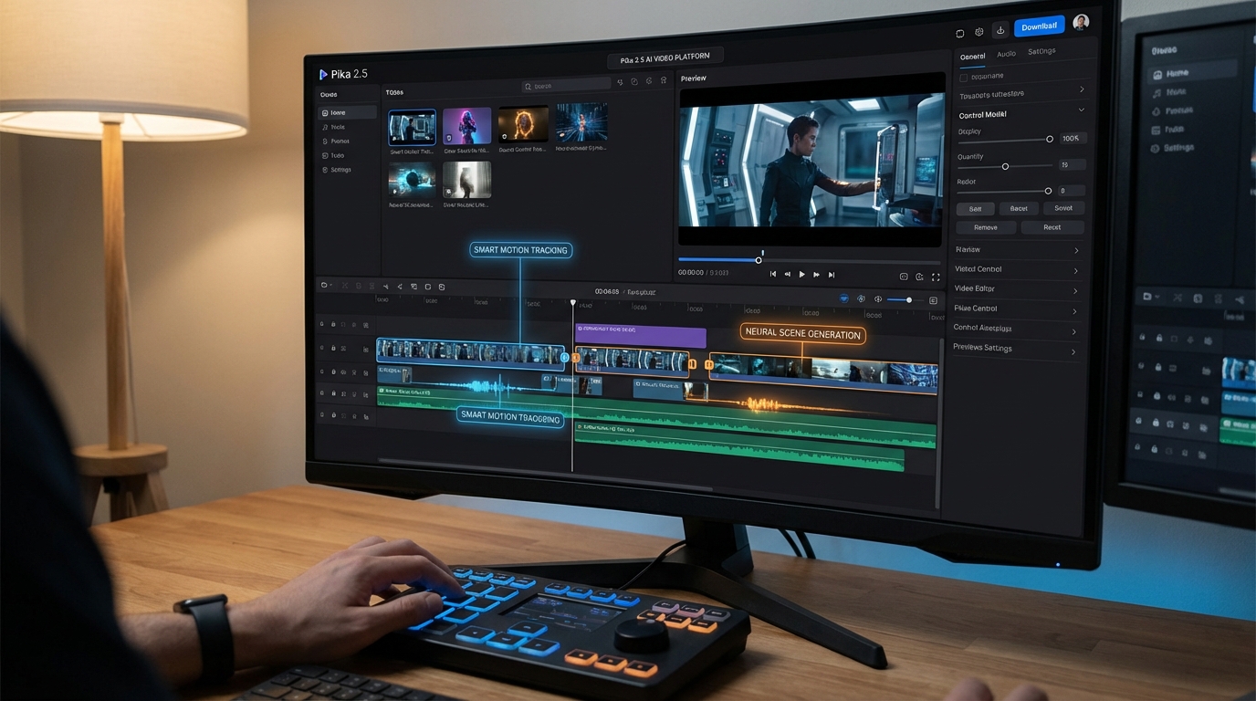 Pika 2.5 AI video generation platform