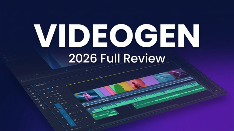 VideoGen AI video generation interface showing script-to-video workflow