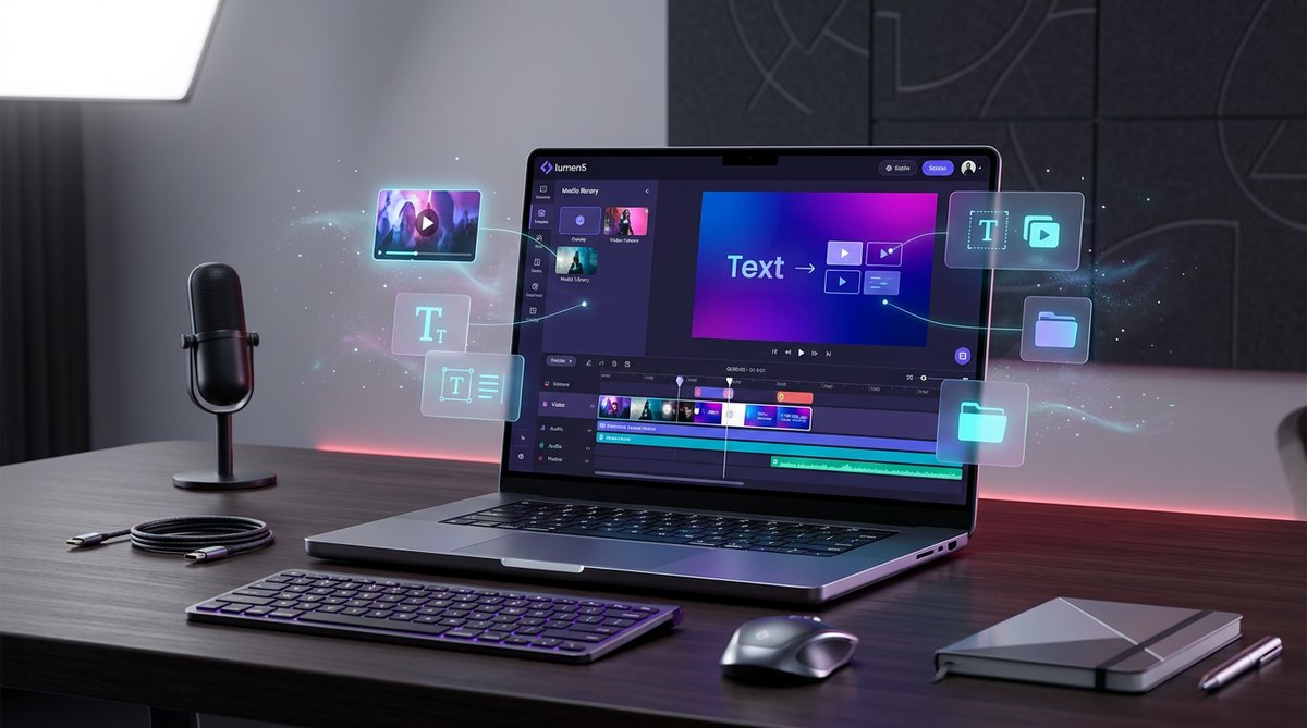 Lumen5 AI video creation platform interface