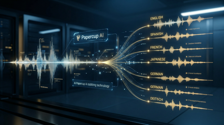Papercup AI Dubbing Technology Visualization
