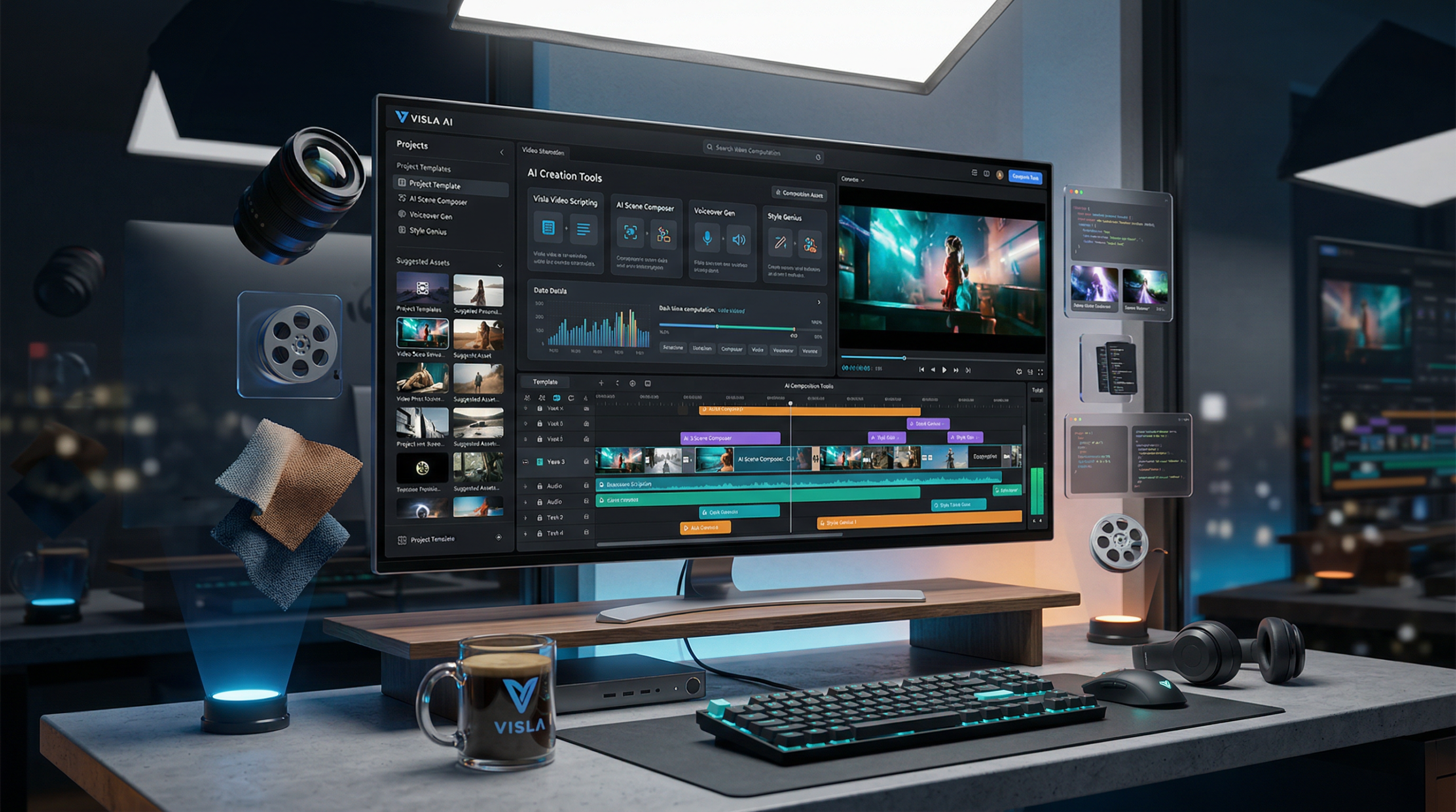 Visla AI Video Creation Platform Dashboard